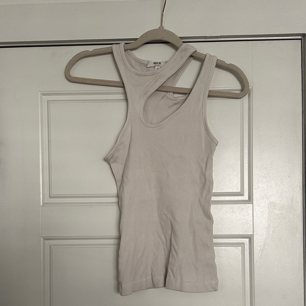 Agolde ribbed tank top